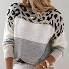 Seraphina - Elegant Leopard Knit Sweater