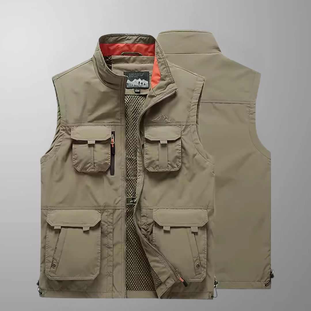 Carter - Multi-Pocket Breathable Outdoor Cargo Vest