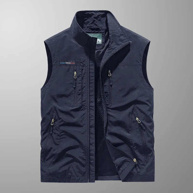Vincent - Multi-Pocket Breathable Outdoor Cargo Gilet