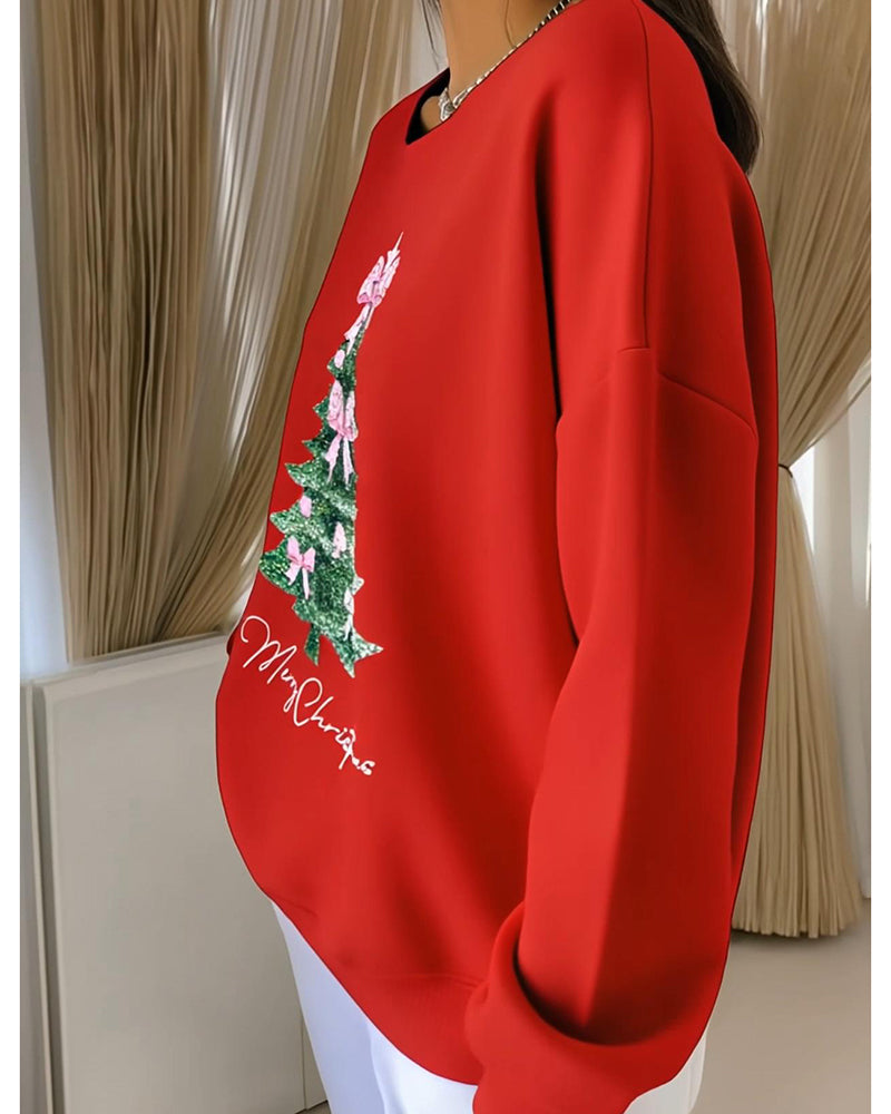 Millie - Round Neck Christmas Sweatshirt