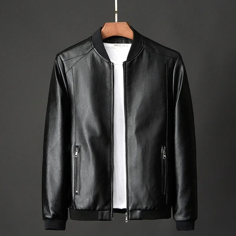 Alfie - Leather Biker Jacket