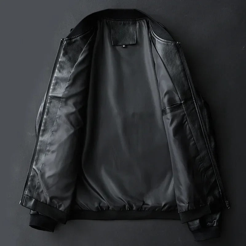Alfie - Leather Biker Jacket
